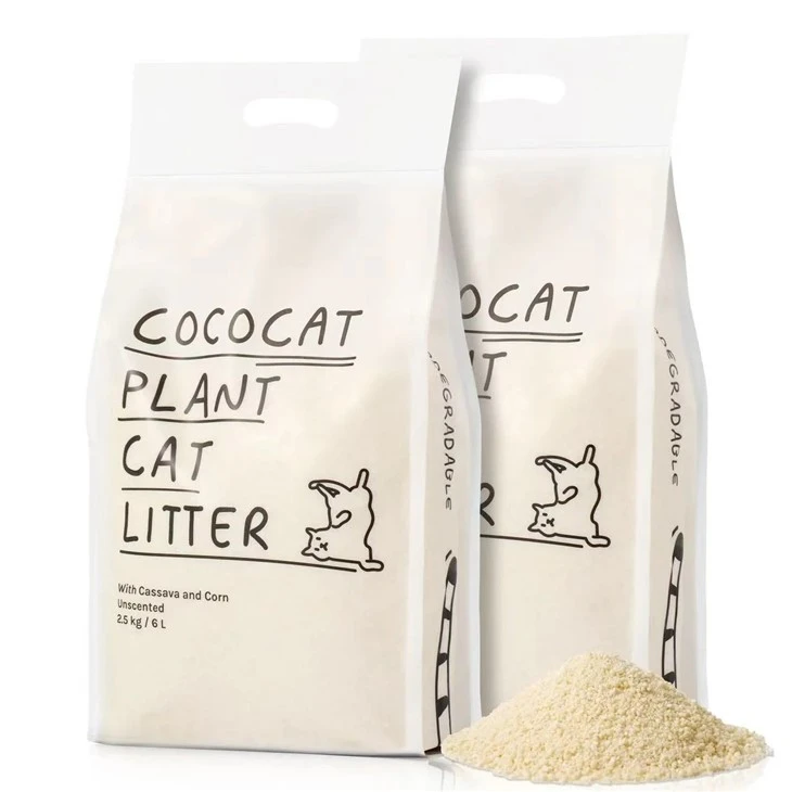 cat litter pouch with handle hole packing machine